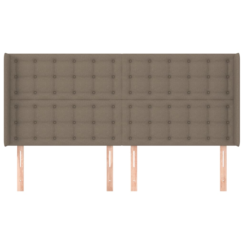 vidaXL Κεφαλάρι με Πτερύγια Taupe 183x16x118/128 εκ. Υφασμάτινο
