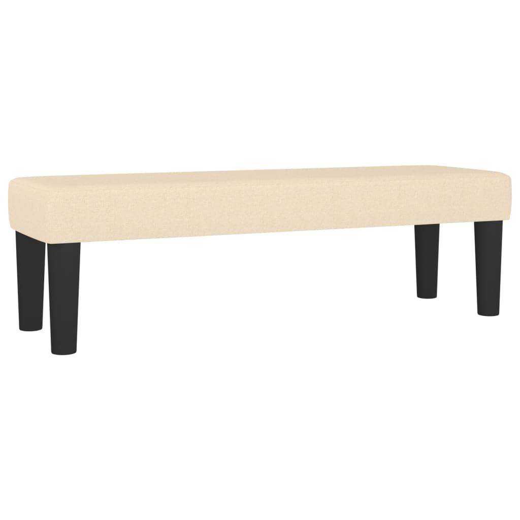 vidaXL Κρεβάτι Boxspring με Στρώμα Κρεμ 160x200 εκ. Υφασμάτινο
