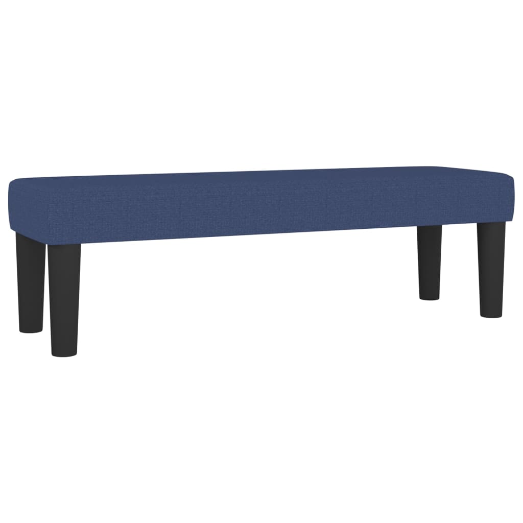 vidaXL Κρεβάτι Boxspring με Στρώμα Μπλε 160x200 εκ. Υφασμάτινο