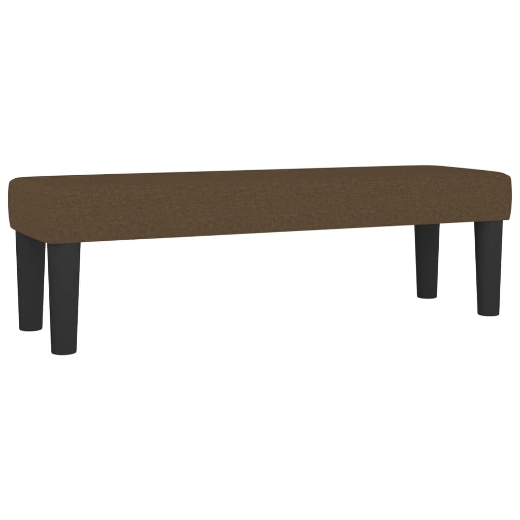 vidaXL Κρεβάτι Boxspring με Στρώμα Σκούρο Καφέ 180x200 εκ Υφασμάτινο