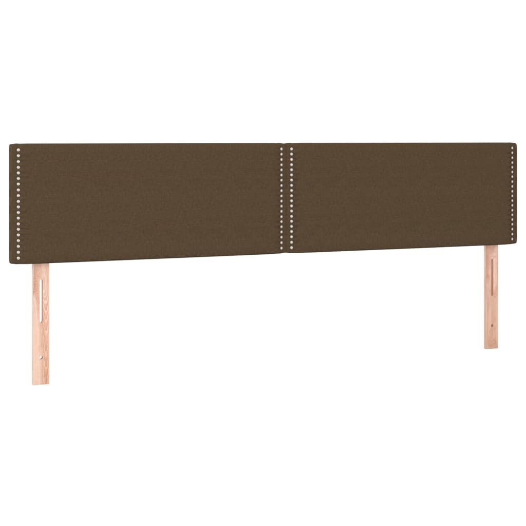 vidaXL Κρεβάτι Boxspring με Στρώμα Σκούρο Καφέ 180x200 εκ Υφασμάτινο