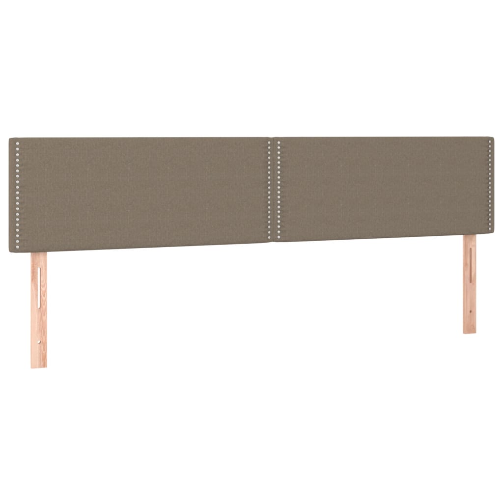 vidaXL Κρεβάτι Boxspring με Στρώμα Taupe 200x200 εκ. Υφασμάτινο