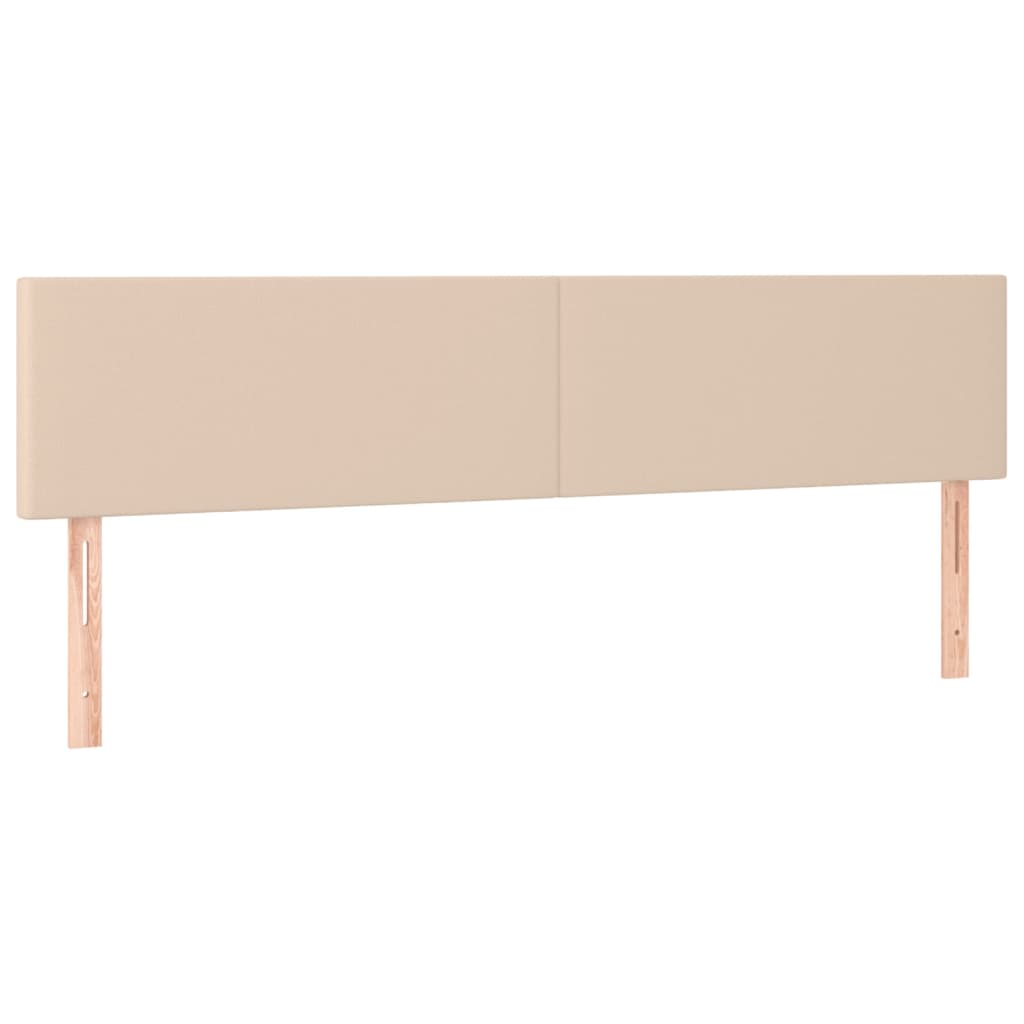 vidaXL Κρεβάτι Boxspring με Στρώμα Καπουτσίνο 180x200 εκ. Συνθ. Δέρμα