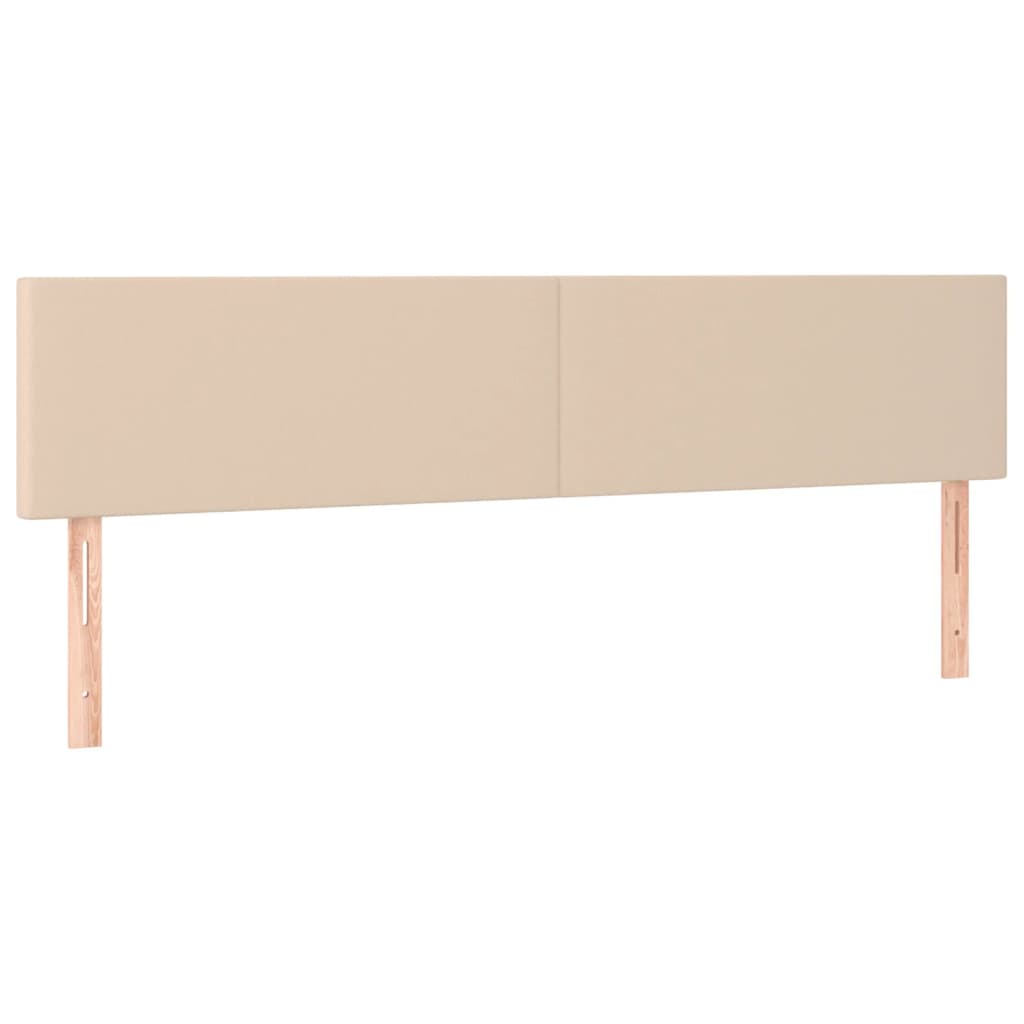 vidaXL Κρεβάτι Boxspring με Στρώμα Καπουτσίνο 200x200εκ.από Συνθ.Δέρμα