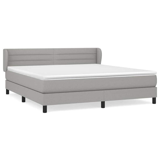vidaXL Κρεβάτι Boxspring με Στρώμα Αν. Πράσινο 160x200εκ Υφασμάτινο