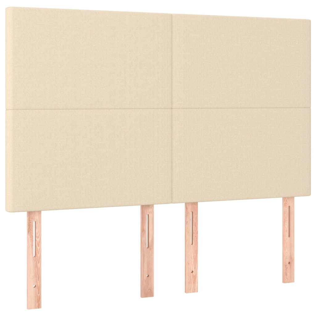 vidaXL Κρεβάτι Boxspring με Στρώμα Κρεμ 160x200 εκ. Υφασμάτινο