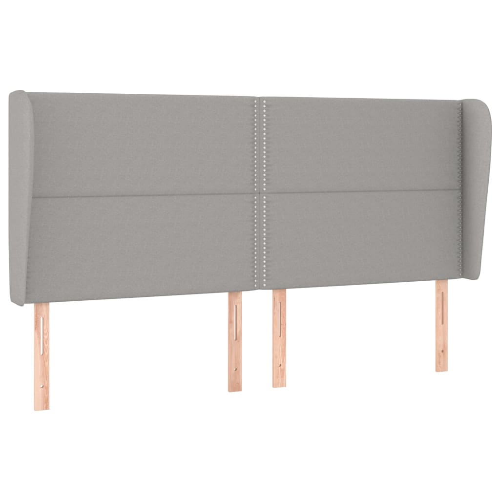 vidaXL Κρεβάτι Boxspring με Στρώμα Ανοιχτό Γκρι 180x200 εκ. Υφασμάτινο