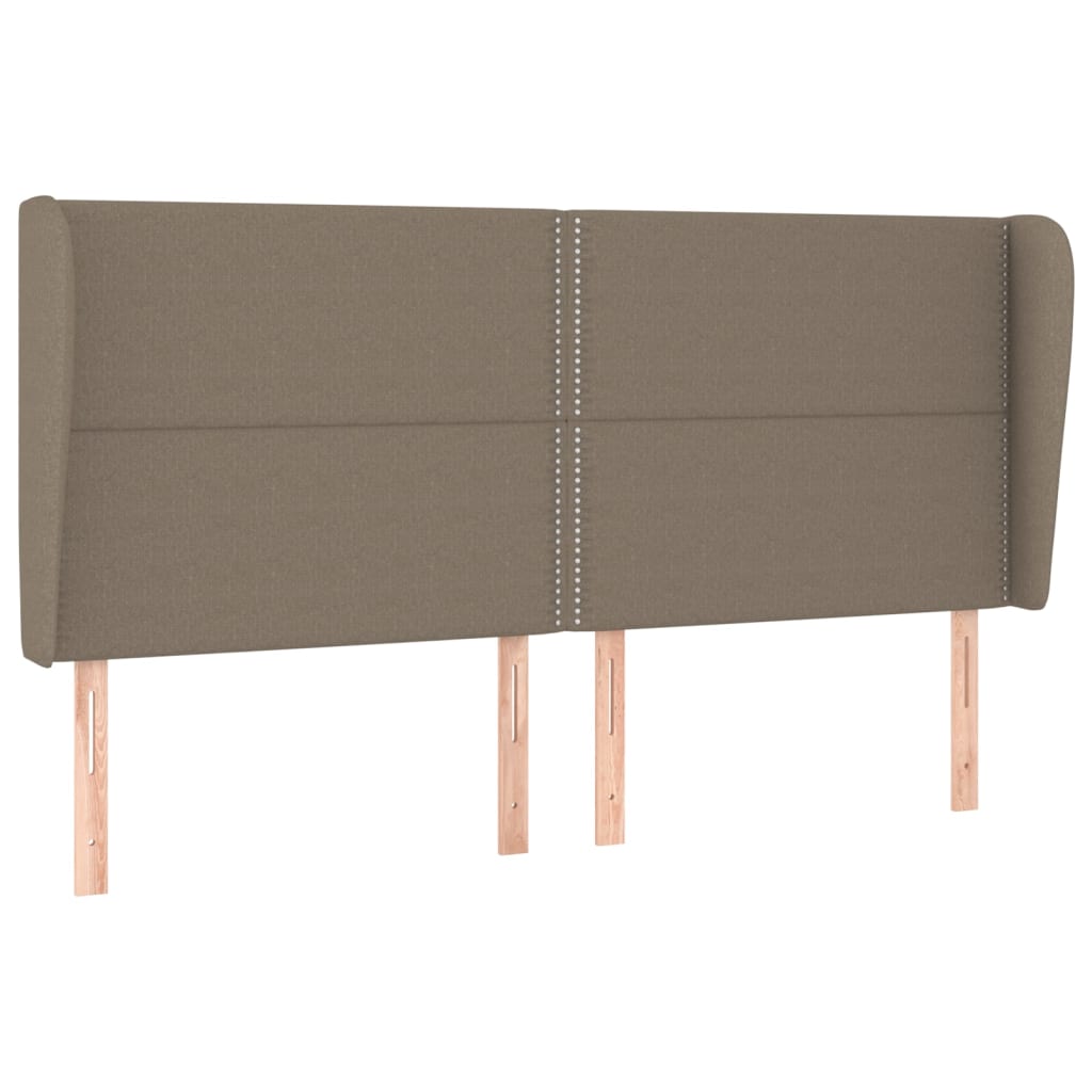 vidaXL Κρεβάτι Boxspring με Στρώμα Taupe 180x200 εκ. Υφασμάτινο