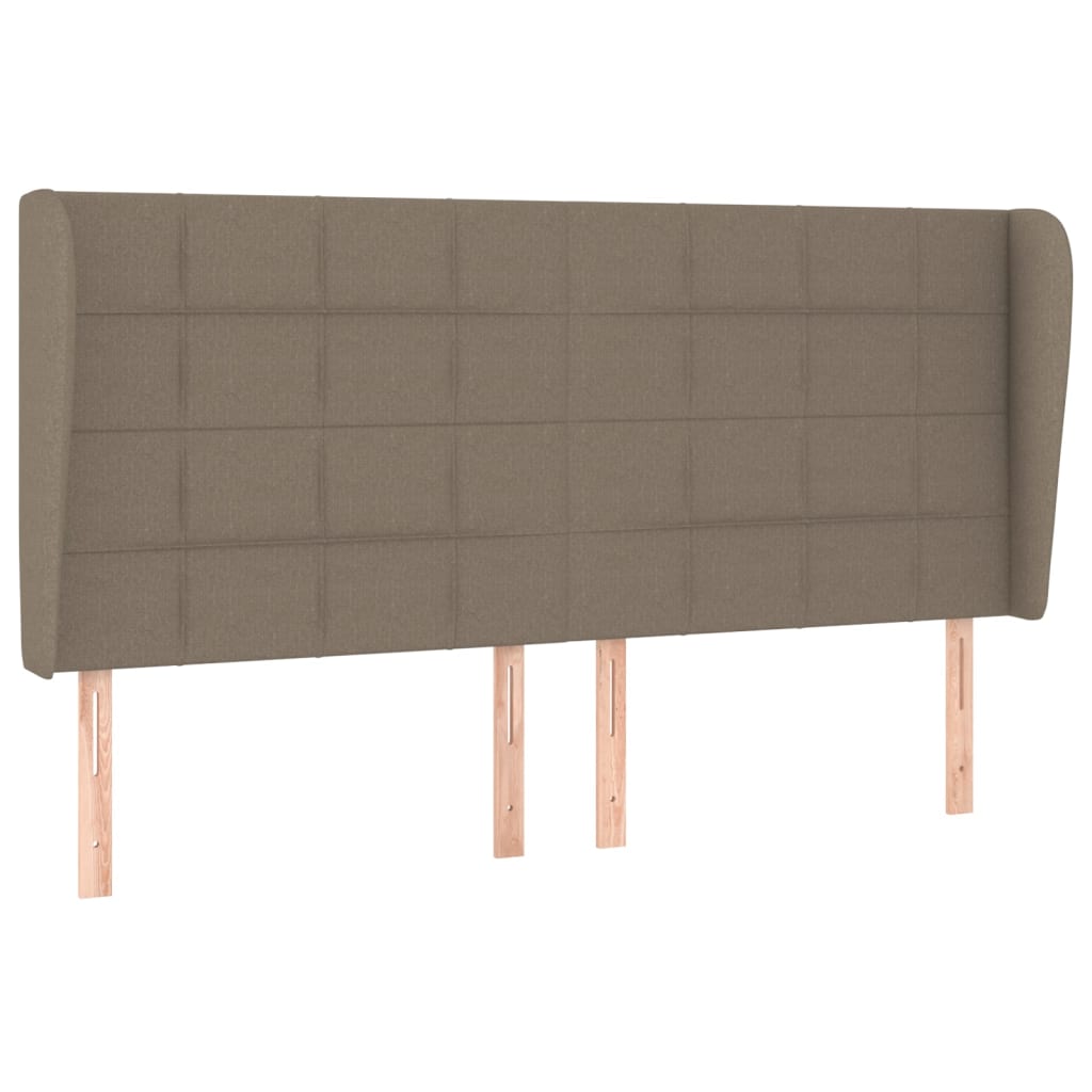 vidaXL Κρεβάτι Boxspring με Στρώμα Taupe 180x200 εκ. Υφασμάτινο