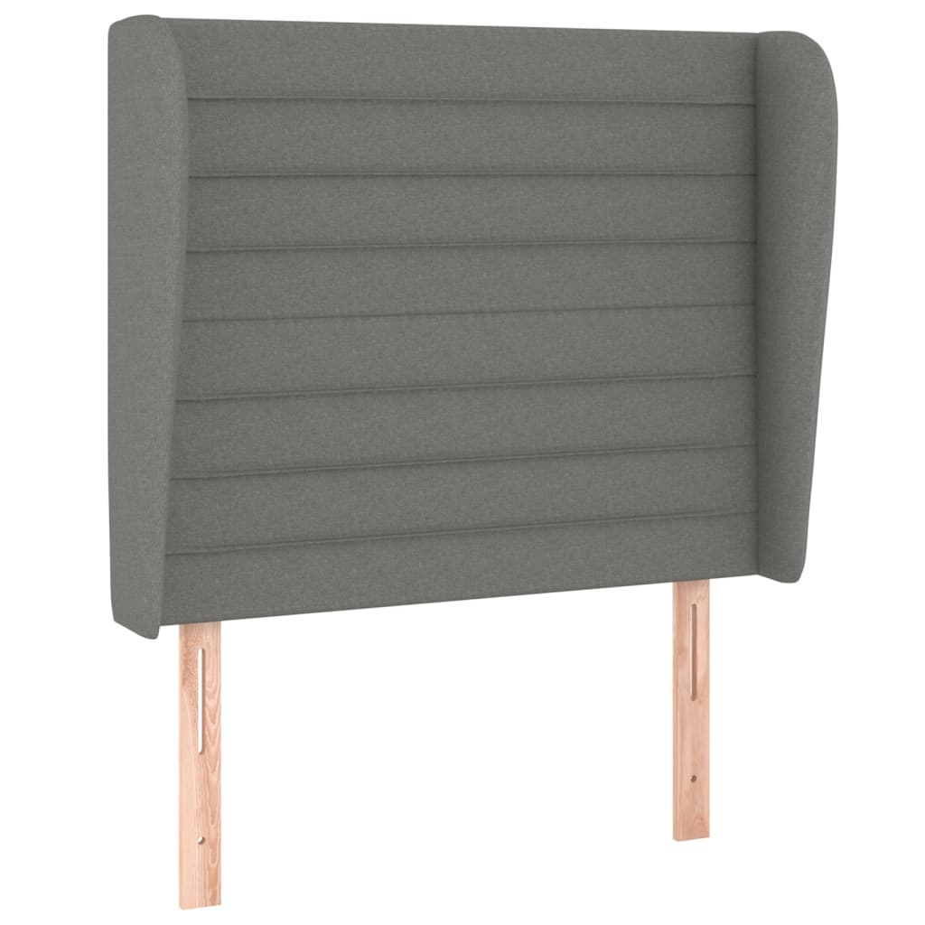vidaXL Κρεβάτι Boxspring με Στρώμα Σκούρο Γκρι 80x200 εκ. Υφασμάτινο