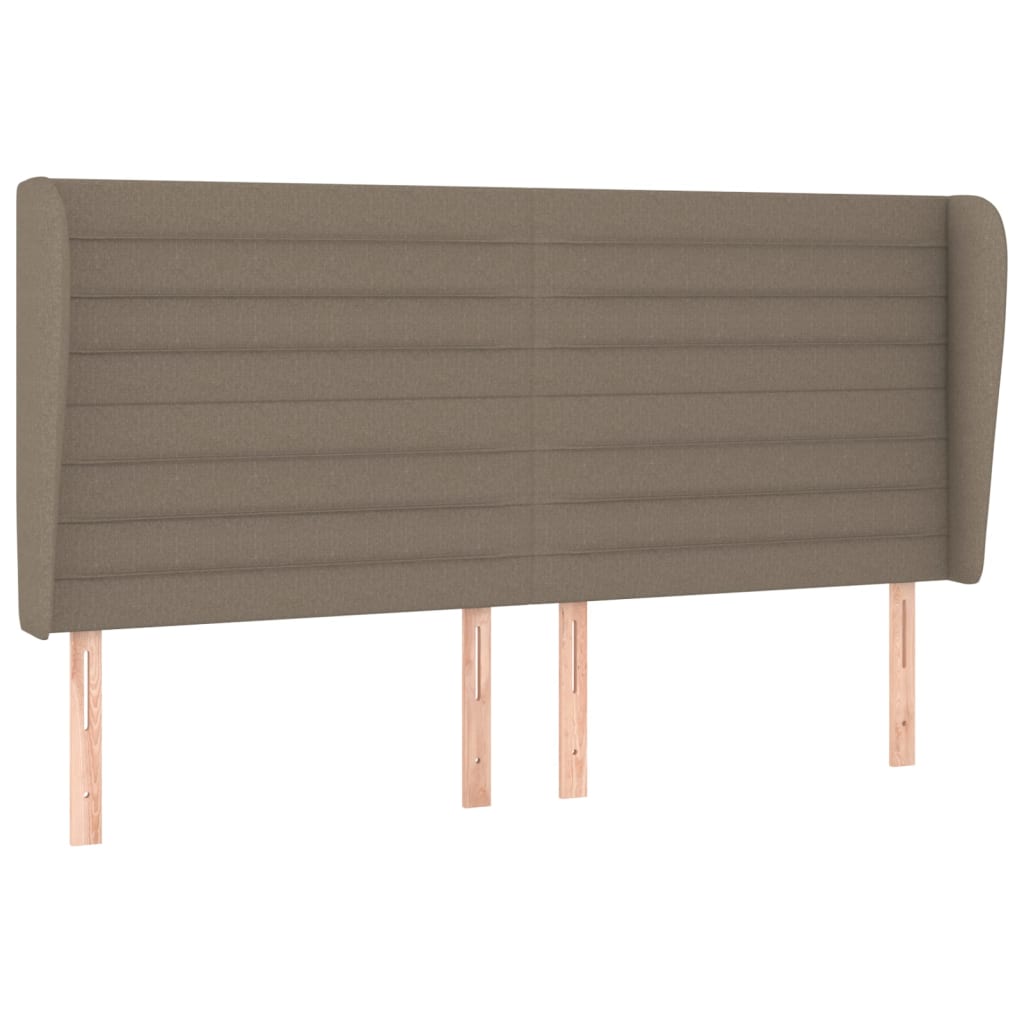 vidaXL Κρεβάτι Boxspring με Στρώμα Taupe 160x200 εκ. Υφασμάτινο