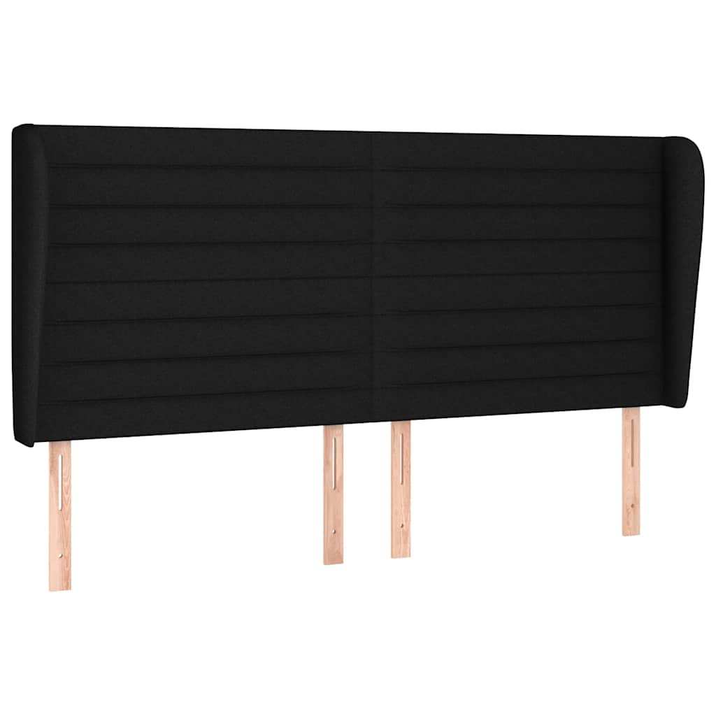 vidaXL Κρεβάτι Boxspring με Στρώμα Μαύρο 180x200 εκ. Υφασμάτινο