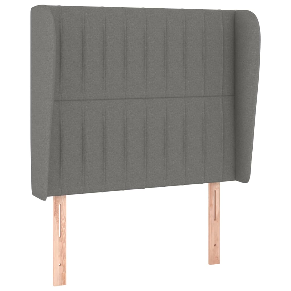 vidaXL Κρεβάτι Boxspring με Στρώμα Σκούρο Γκρι 80x200 εκ. Υφασμάτινο