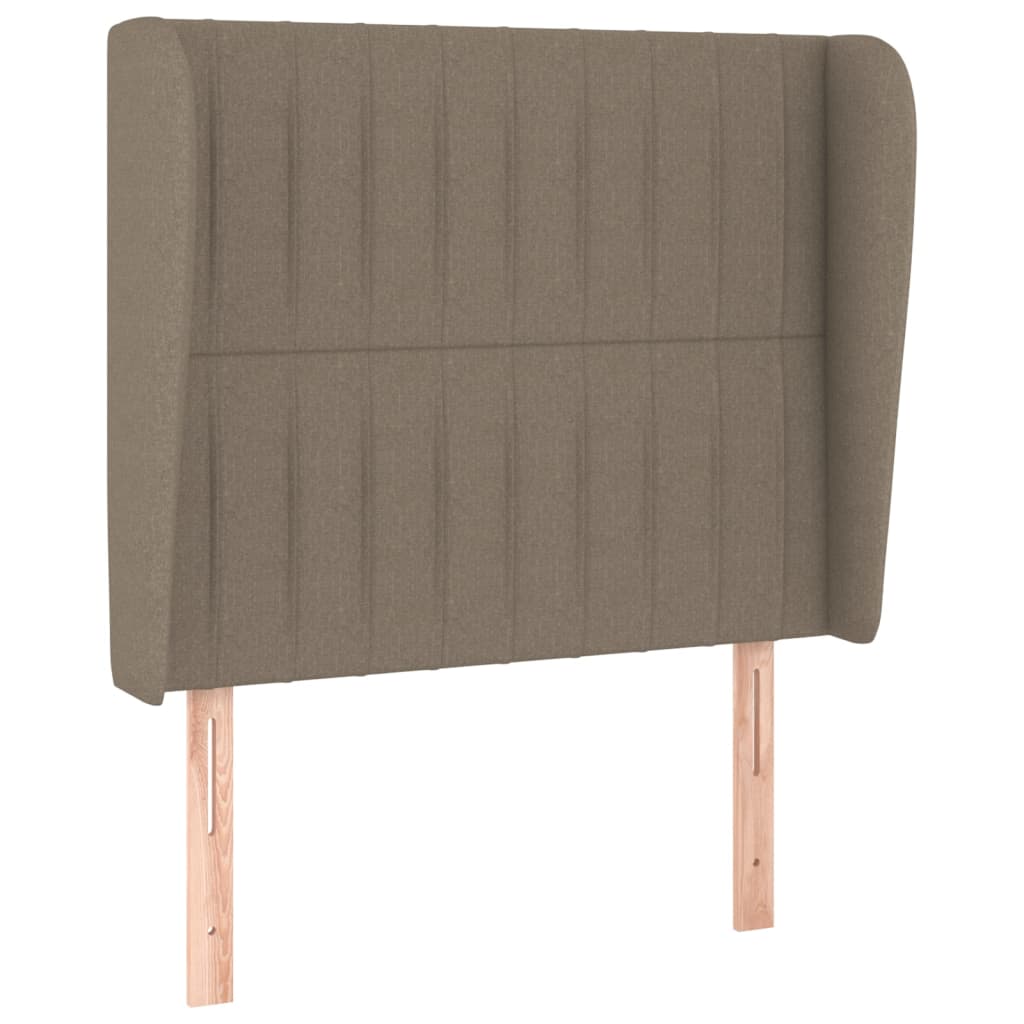 vidaXL Κρεβάτι Boxspring με Στρώμα Taupe 80x200 εκ. Υφασμάτινο