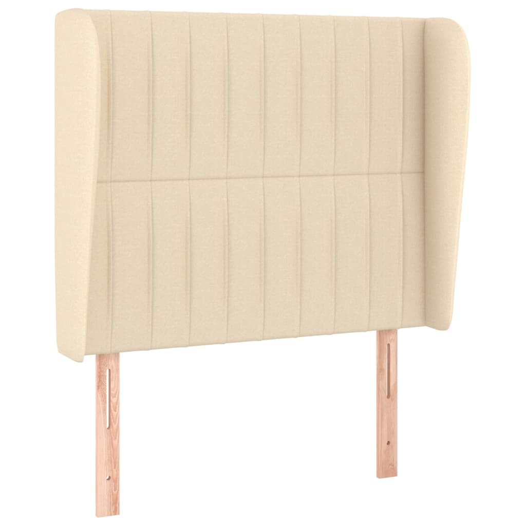 vidaXL Κρεβάτι Boxspring με Στρώμα Κρεμ 80 x 200 εκ. Υφασμάτινο
