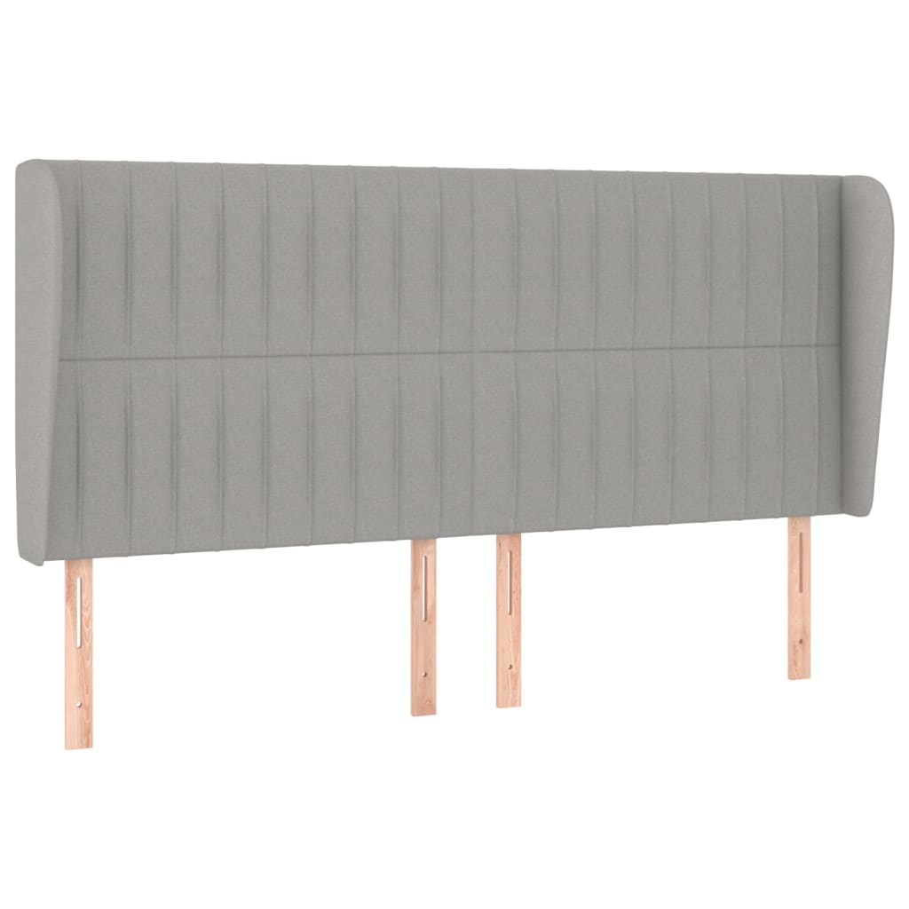 vidaXL Κρεβάτι Boxspring με Στρώμα Ανοιχτό Γκρι 180x200 εκ. Υφασμάτινο
