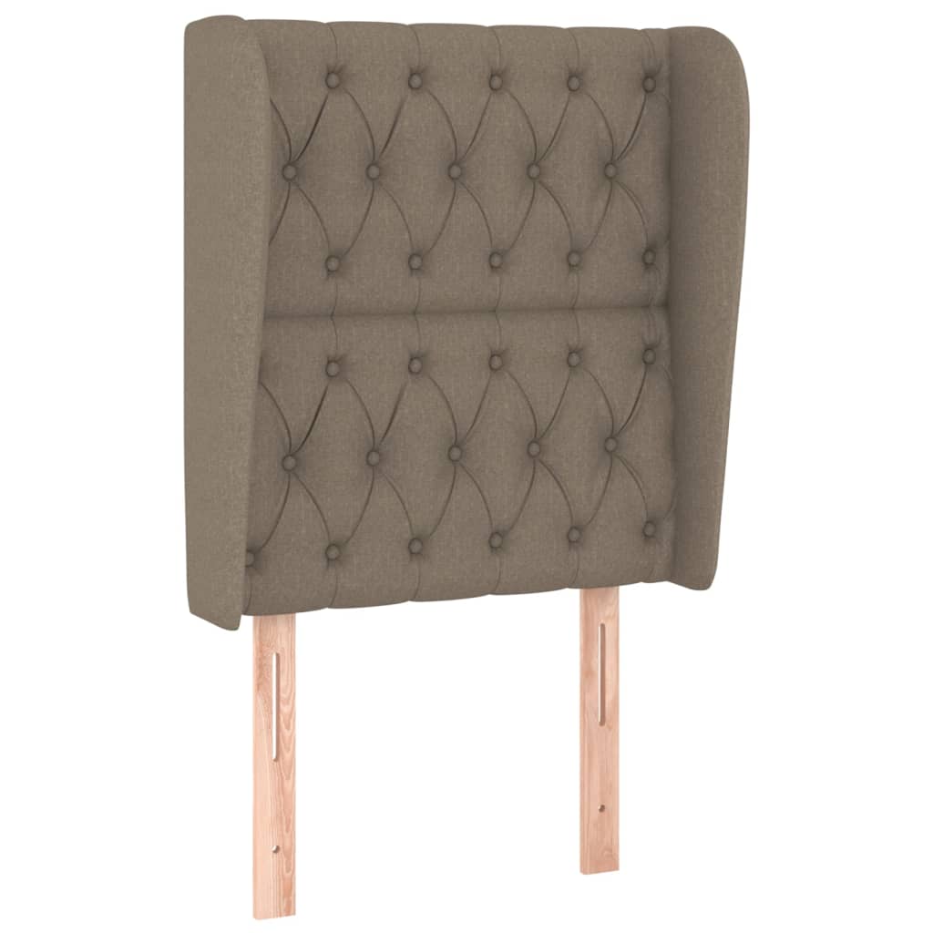 vidaXL Κρεβάτι Boxspring με Στρώμα Taupe 80x200 εκ. Υφασμάτινο