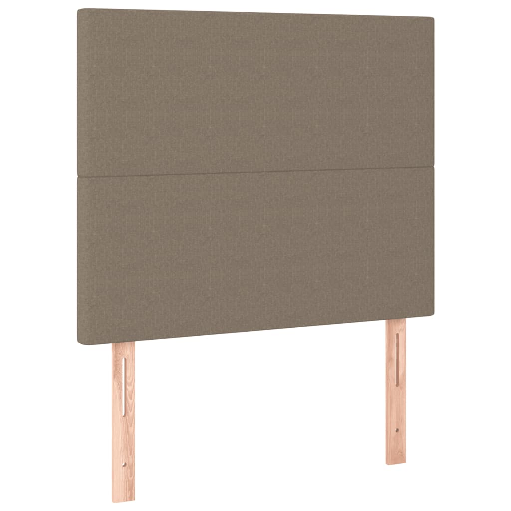 vidaXL Σκελετός Κρεβατιού Χωρίς Στρώμα Taupe 90x200 εκ. Υφασμάτινο