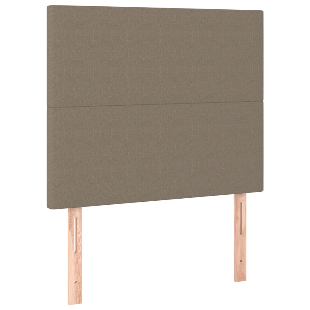 vidaXL Σκελετός Κρεβατιού Χωρίς Στρώμα Taupe 100 x 200 εκ. Υφασμάτινο