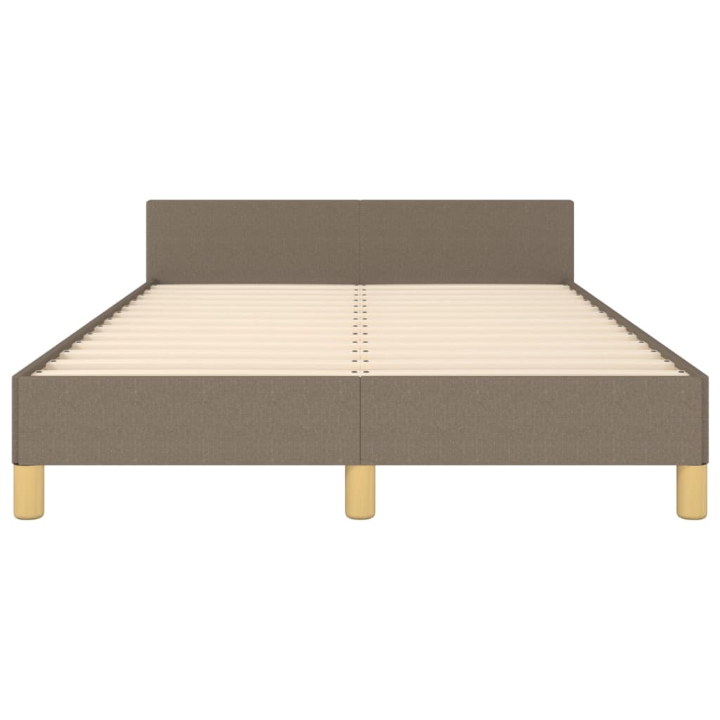 vidaXL Σκελετός Κρεβατιού Χωρίς Στρώμα Taupe 120x200 εκ. Υφασμάτινο