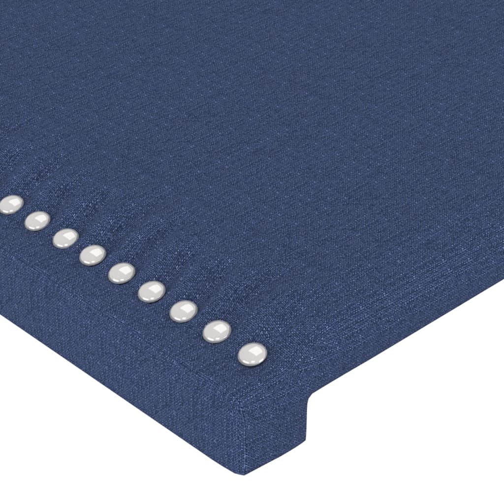 vidaXL Πλαίσιο κρεβατιού χωρίς στρώμα μπλε 120x200cm ύφασμα
