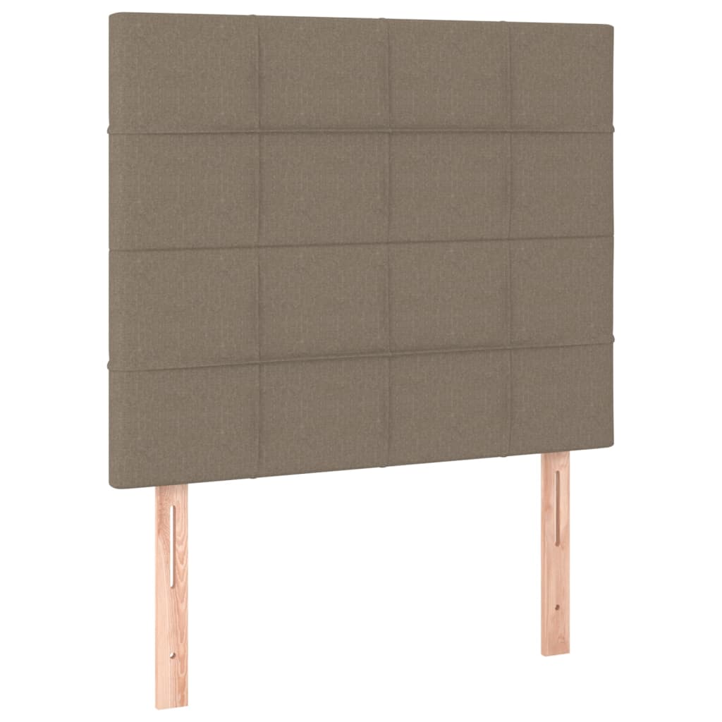 vidaXL Σκελετός Κρεβατιού Χωρίς Στρώμα Taupe 100 x 200 εκ. Υφασμάτινο