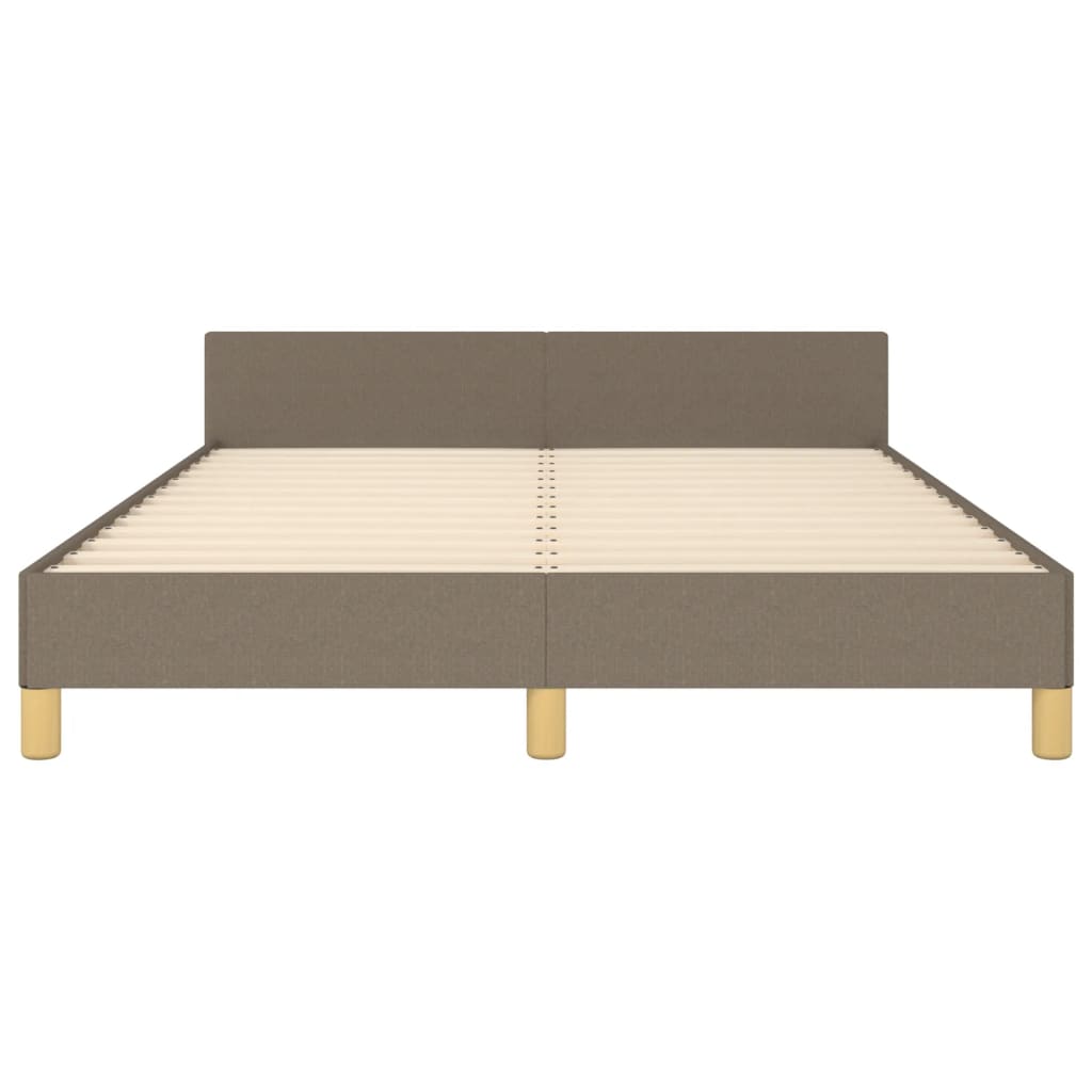 vidaXL Σκελετός Κρεβατιού Χωρίς Στρώμα Taupe 140x200 εκ. Υφασμάτινο
