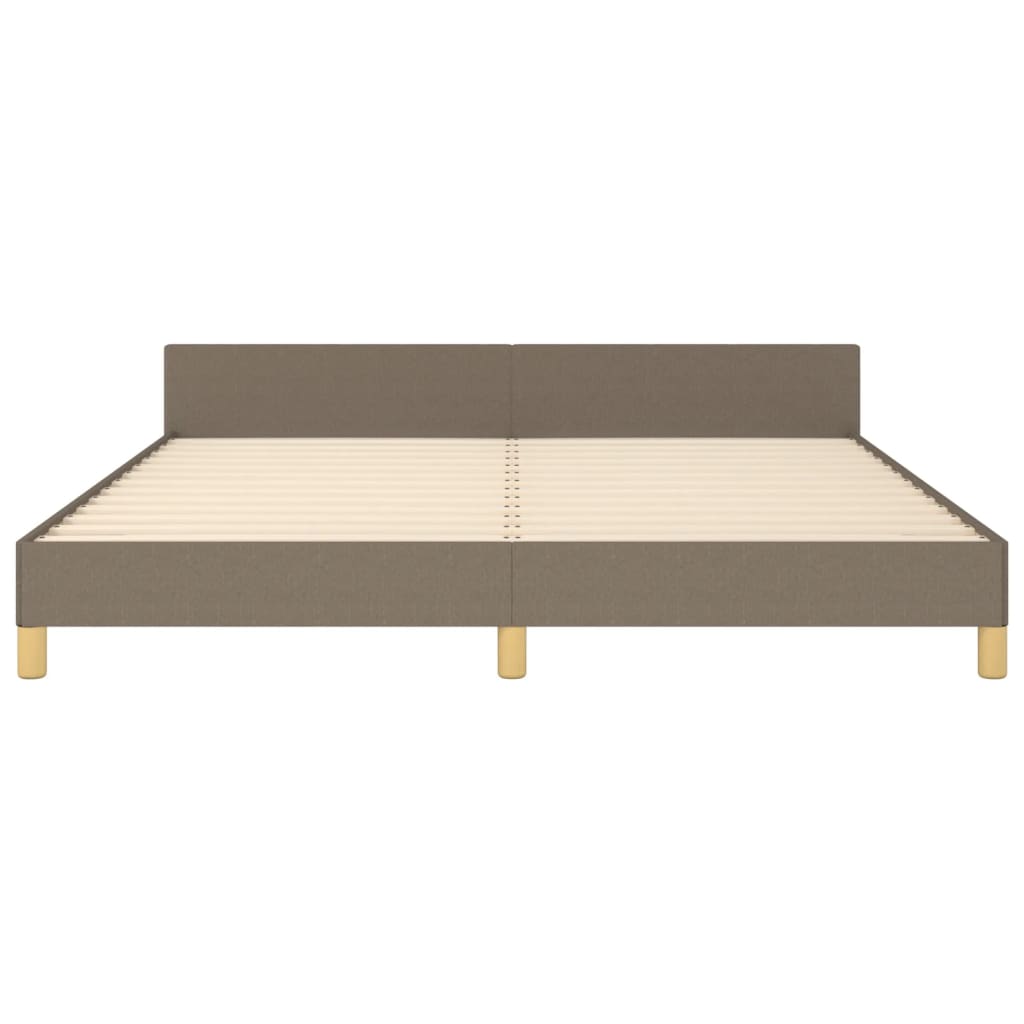 vidaXL Σκελετός Κρεβατιού Χωρίς Στρώμα Taupe 180x200 εκ. Υφασμάτινο