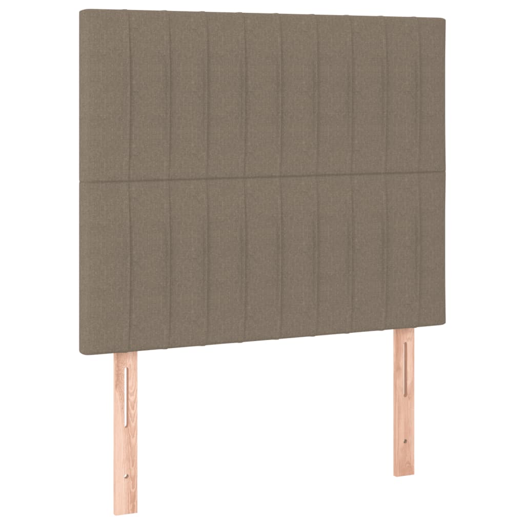 vidaXL Σκελετός Κρεβατιού Χωρίς Στρώμα Taupe 90x200 εκ. Υφασμάτινο