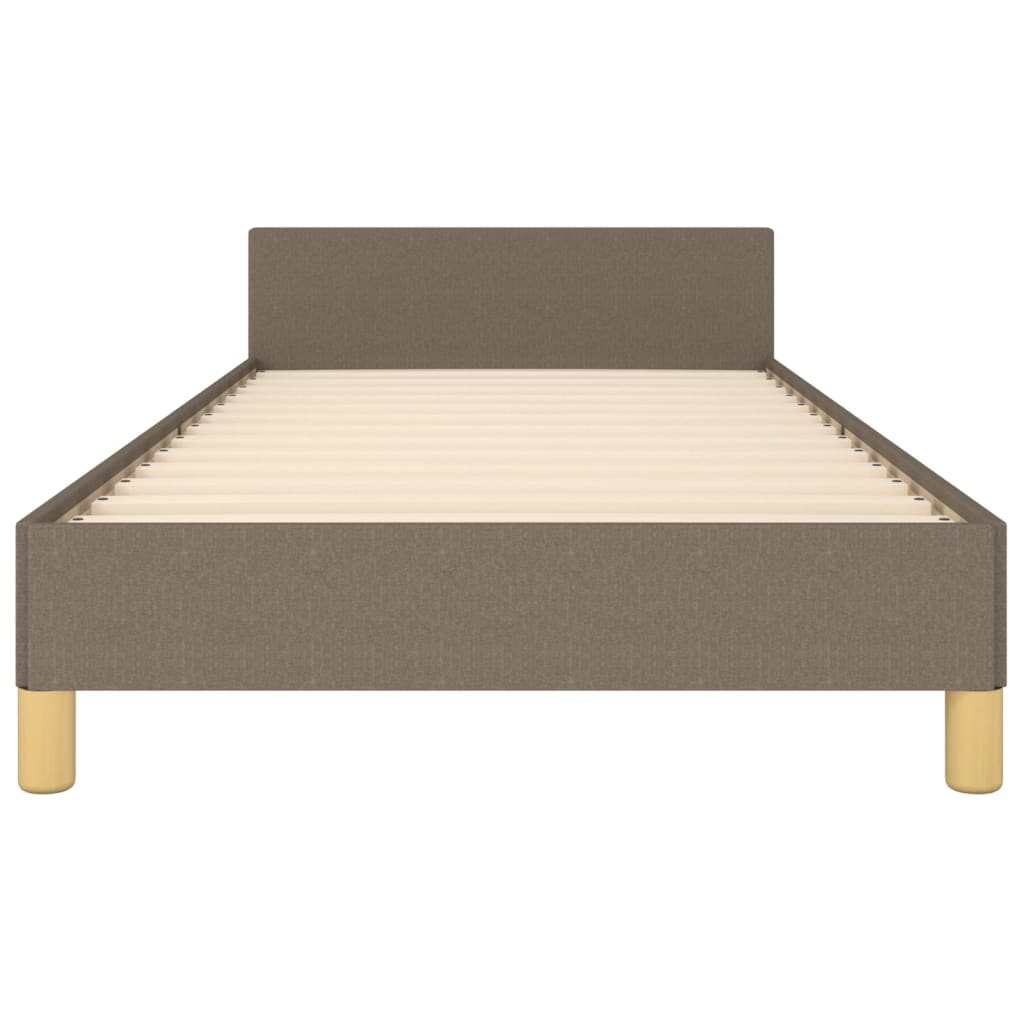vidaXL Σκελετός Κρεβατιού Χωρίς Στρώμα Taupe 100 x 200 εκ. Υφασμάτινο