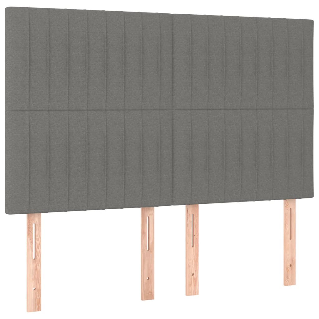 vidaXL Σκελετός Κρεβατιού Χωρίς Στρώμα Γκρι 140x200 εκ.Υφασμάτινο