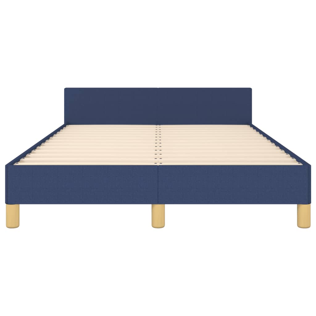 vidaXL Πλαίσιο κρεβατιού χωρίς στρώμα μπλε 120x200cm ύφασμα