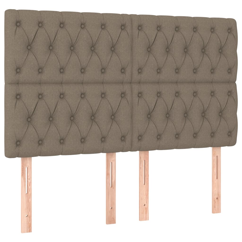 vidaXL Σκελετός Κρεβατιού Χωρίς Στρώμα Taupe 160x200 εκ. Υφασμάτινο
