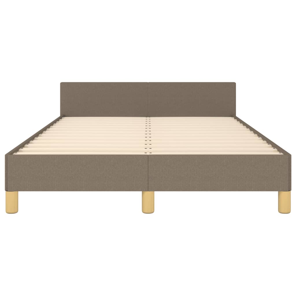 vidaXL Σκελετός Κρεβατιού Χωρίς Στρώμα Taupe 120x200 εκ. Υφασμάτινο