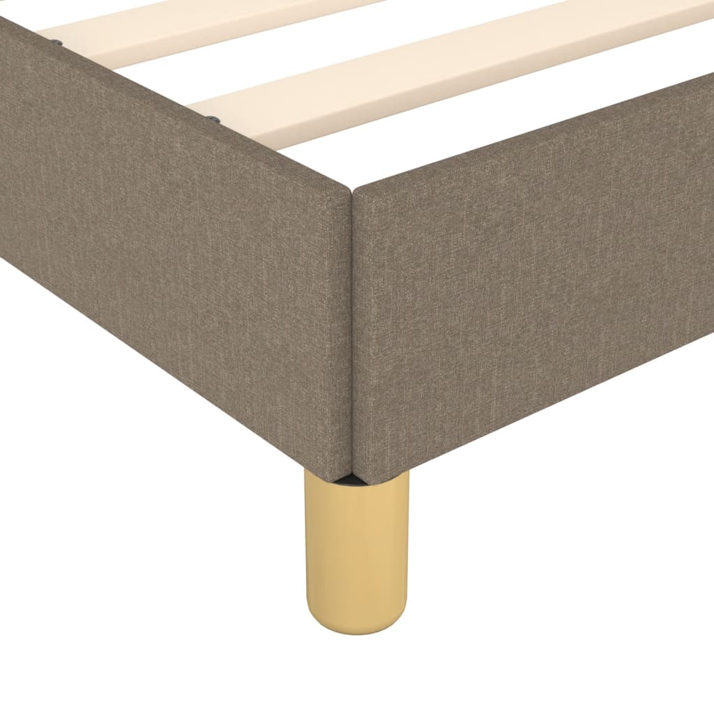 vidaXL Σκελετός Κρεβατιού Χωρίς Στρώμα Taupe 120x200 εκ. Υφασμάτινο