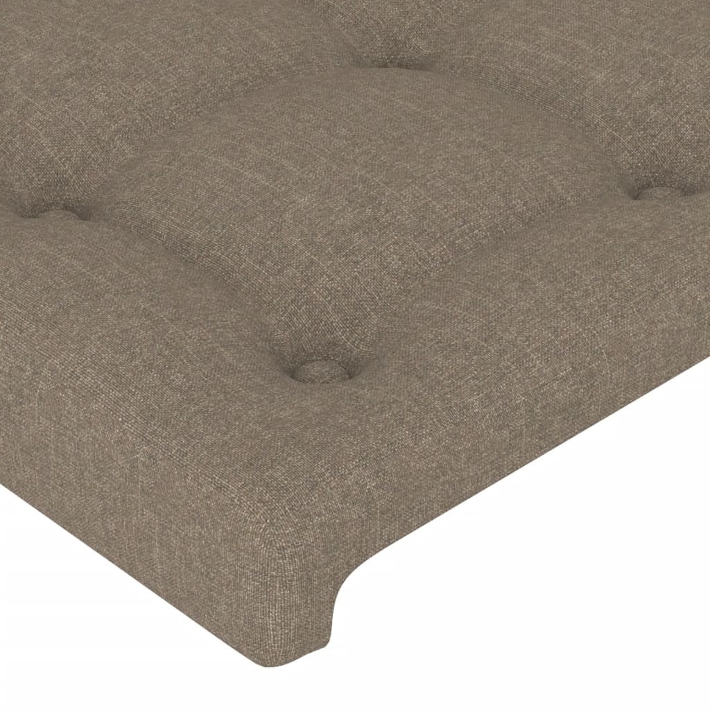 vidaXL Σκελετός Κρεβατιού Χωρίς Στρώμα Taupe 120x200 εκ. Υφασμάτινο