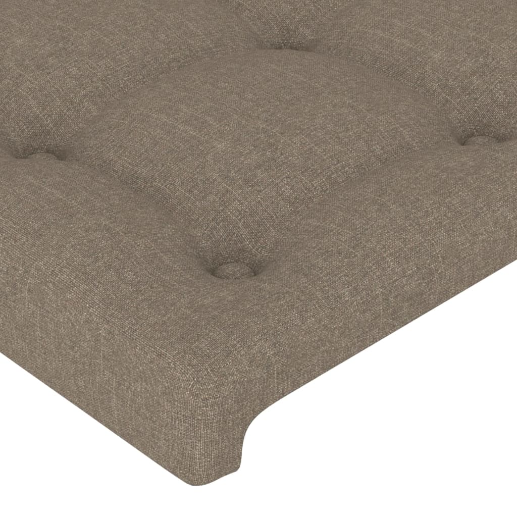 vidaXL Σκελετός Κρεβατιού Χωρίς Στρώμα Taupe 160x200 εκ. Υφασμάτινο
