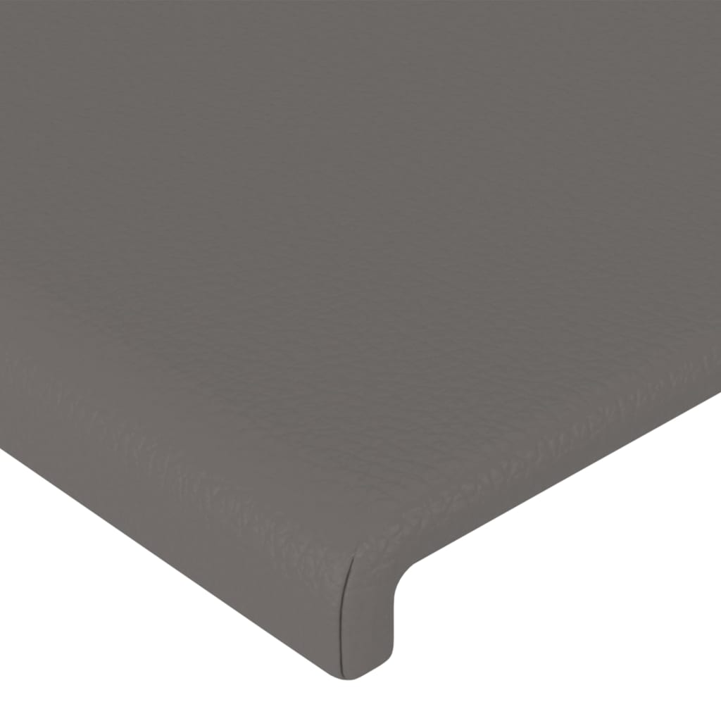 vidaXL Πλαίσιο Κρεβατιού με Κεφαλάρι Γκρι 120x200 εκ. Συνθετικό Δέρμα