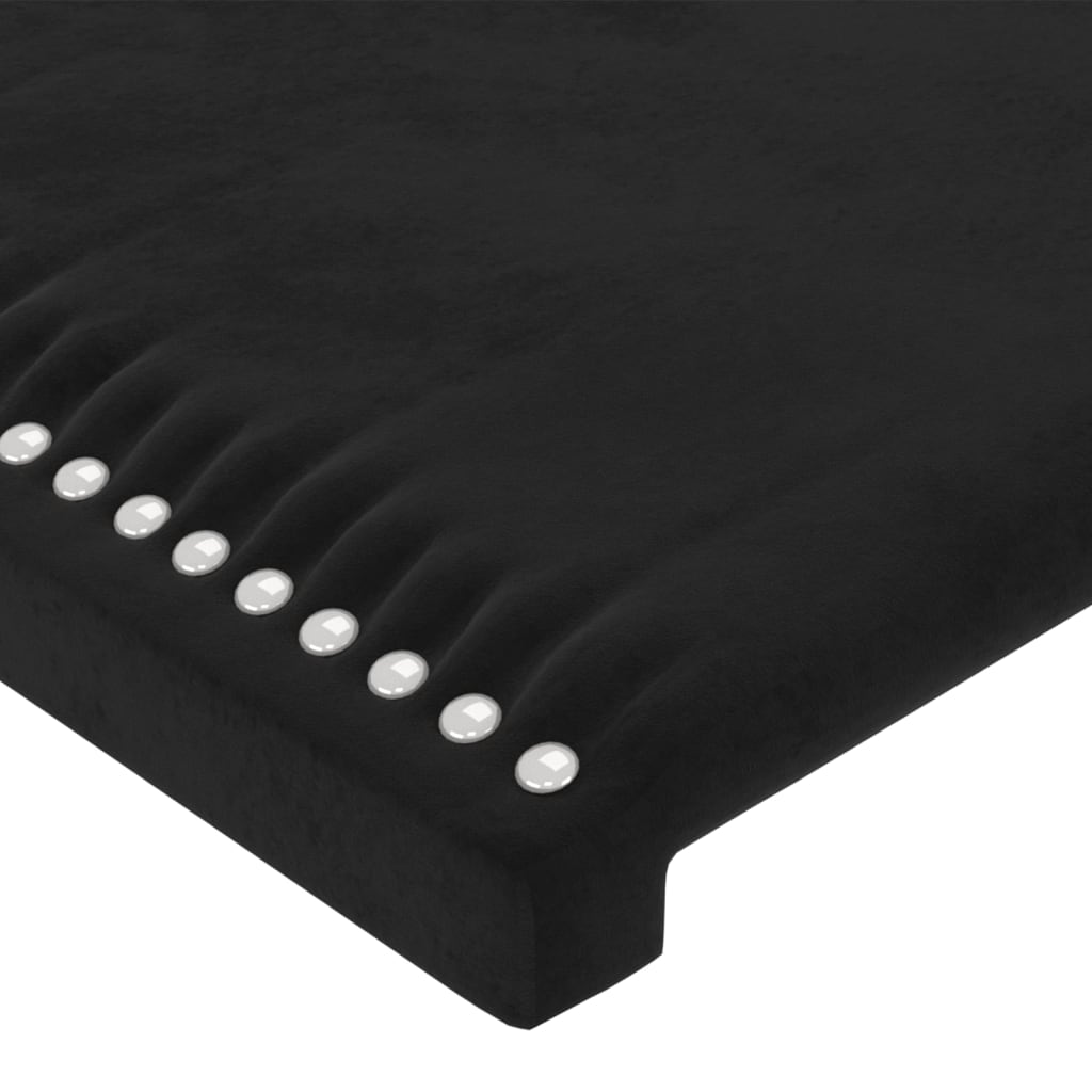 vidaXL Σκελετός Κρεβατιού Χωρίς Στρώμα Μαύρο 160x200 εκ. Βελούδινο