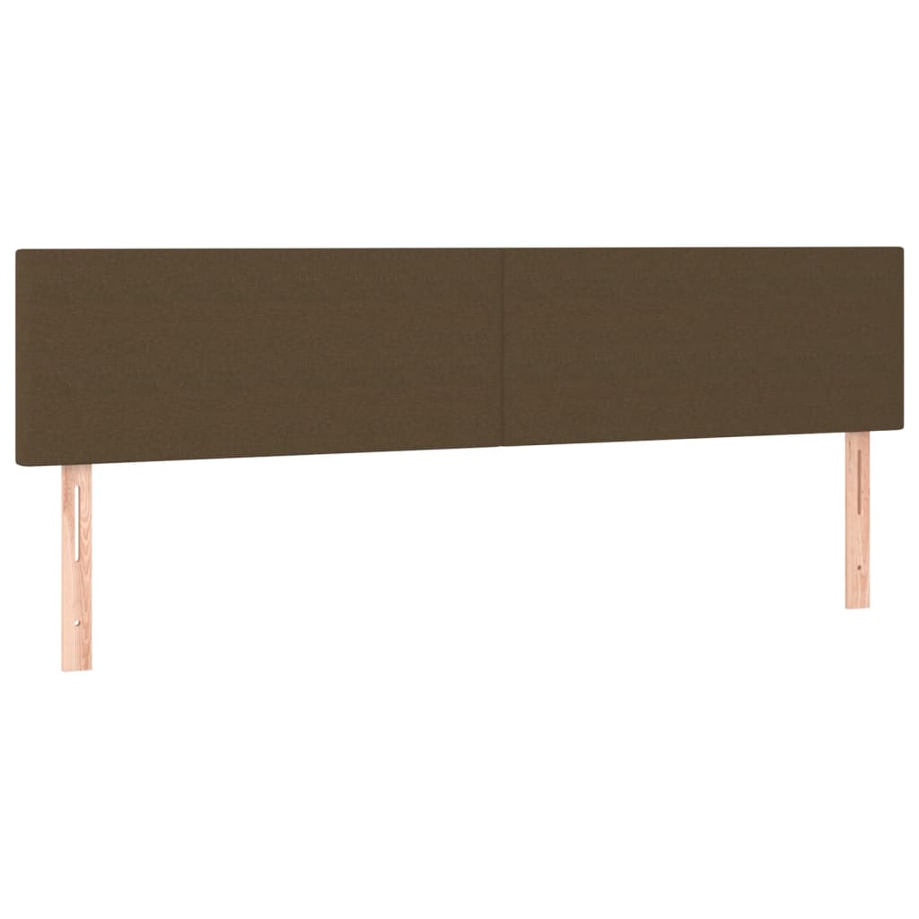 vidaXL Κρεβάτι Boxspring με Στρώμα Σκούρο Καφέ 200x200 εκ. Υφασμάτινο