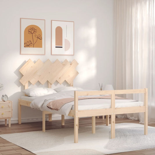 vidaXL Κρεβάτι Ηλικιωμένου με Κεφαλάρι 120 x 200 εκ.από Μασίφ Ξύλο