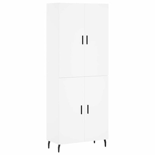 vidaXL Ντουλάπι Λευκό 69,5x34x180 εκ. από Επεξεργασμένο Ξύλο