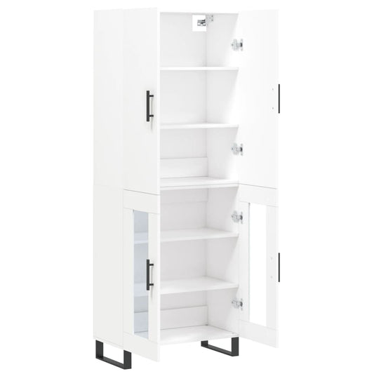 vidaXL Ντουλάπι Λευκό 69,5x34x180 εκ. από Επεξεργασμένο Ξύλο