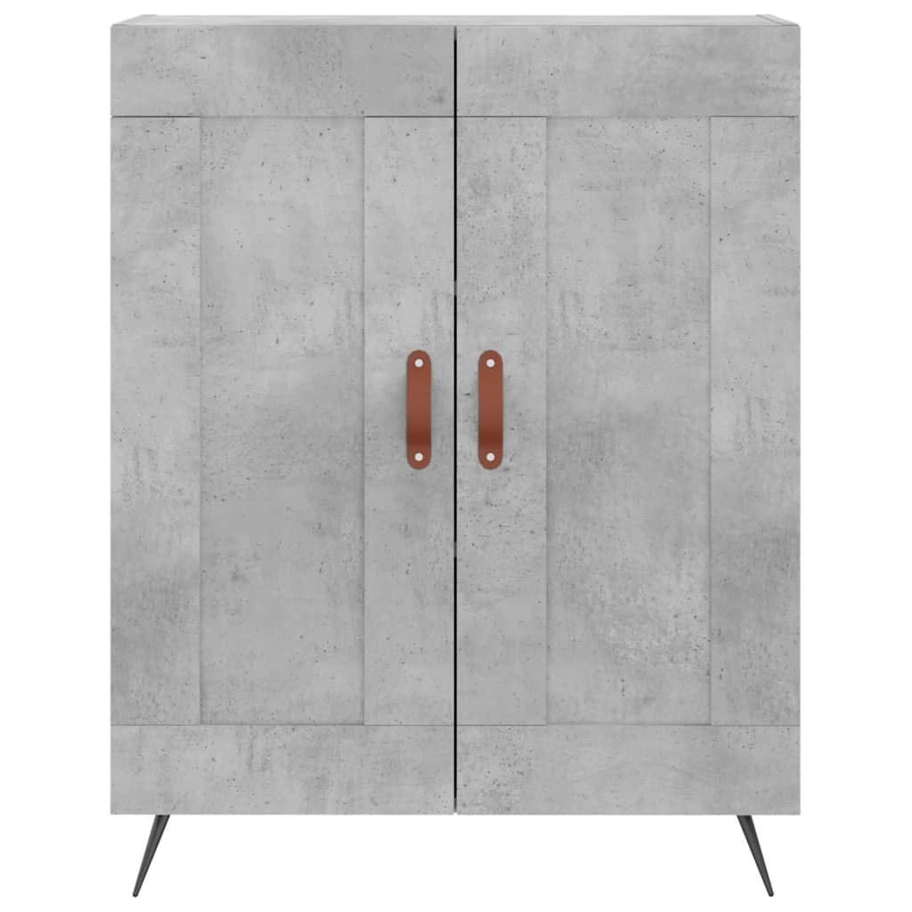 vidaXL Ντουλάπι Γκρι Σκυροδέματος 69,5x34x180 εκ. Επεξεργασμένο Ξύλο