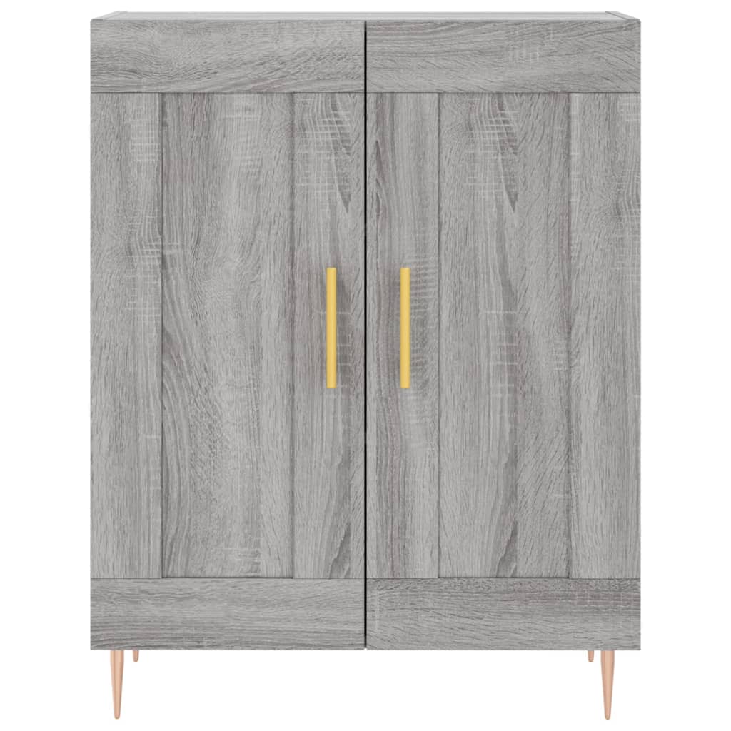 vidaXL Ντουλάπι Γκρι Sonoma 69,5 x 34 x 180 εκ. Επεξεργασμένο Ξύλο