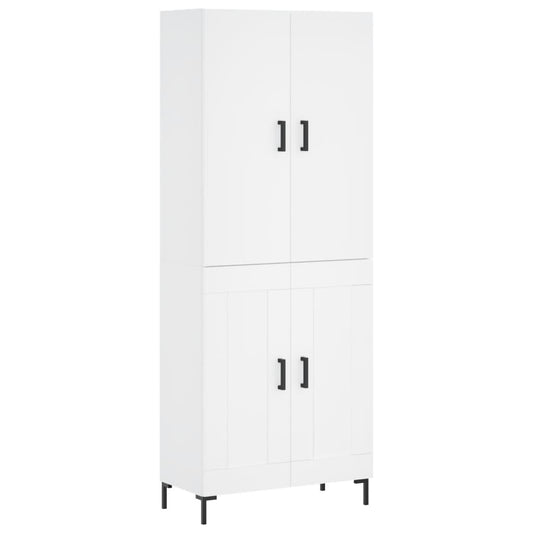 vidaXL Ντουλάπι Λευκό 69,5x34x180 εκ. από Επεξεργασμένο Ξύλο