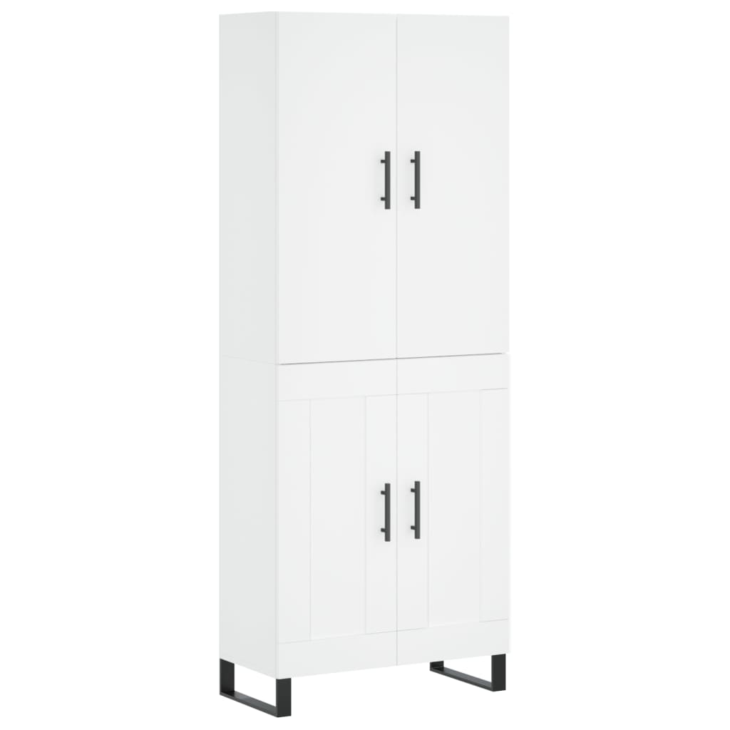 vidaXL Ντουλάπι Λευκό 69,5x34x180 εκ. από Επεξεργασμένο Ξύλο