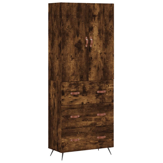 vidaXL Ντουλάπι Καπνιστή Δρυς 69,5x34x180 εκ. από Επεξεργασμένο Ξύλο