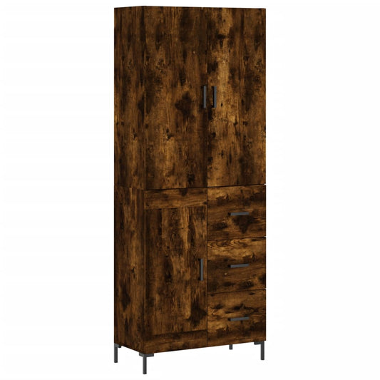 vidaXL Ντουλάπι Καπνιστή Δρυς 69,5x34x180 εκ. από Επεξεργασμένο Ξύλο