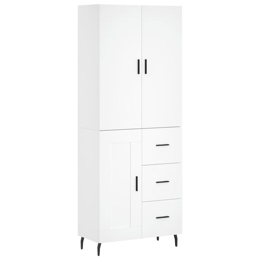 vidaXL Ντουλάπι Λευκό 69,5x34x180 εκ. από Επεξεργασμένο Ξύλο